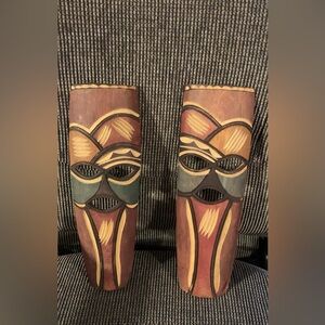 Swazi Mask Wooden Indonesian Wall Art Decor